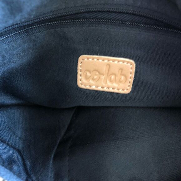 Co-Lab Cognac Vegan Leather Small Tote Bag - Picture 11 of 16